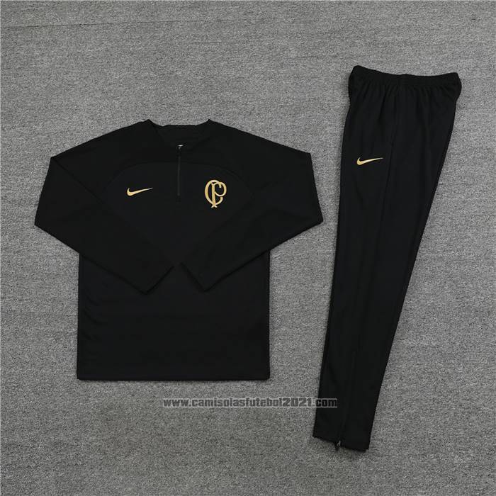 Sueter de Treinamento Corinthians Crianca 2023-2024 Preto
